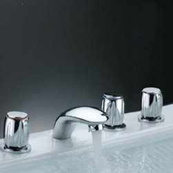 Mina Triple Handles Faucet - Bathtub Faucets