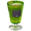 Zodax Illuminaria Wax Filled Vase Candle Jar Verdant Citron-Small