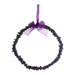 Shea's Wildflower - 8" Lavender Wreath With Hanger - Artificial Flower Arrangements