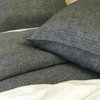 Chevron Weave Natural Linen Duvet Cover, 3-Piece Set
