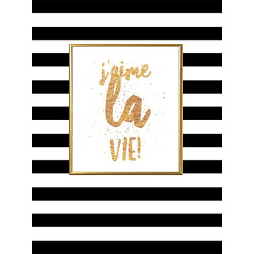 Glam Quotes I Love Life 18x24