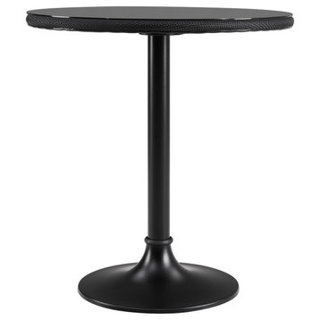 Erlend 30" Bistro Table With Tempered Glass Top