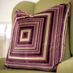 Custom Amethyst Stripe Pillow | Pulp Home - Decorative Pillows
