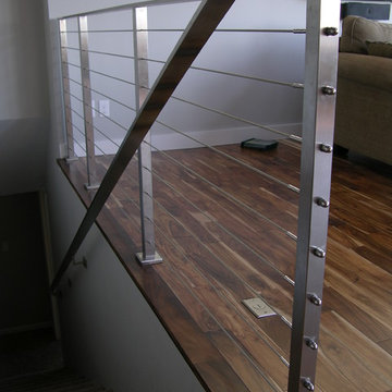 Custom fabricated stainless railing