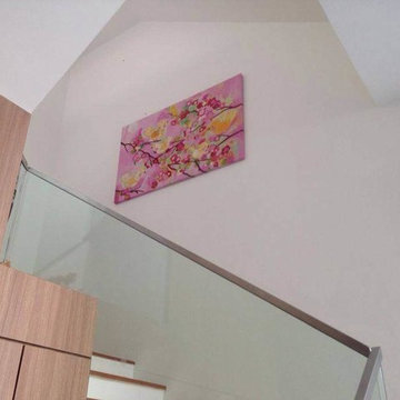 Contemporary Pink Flower Oil Painting I ArtisanMalaysia.com
