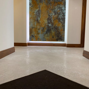 Micro Cement entrance floor - Absract Art
