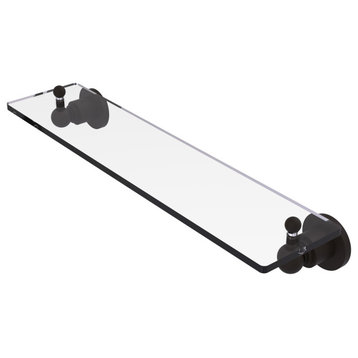 Astor Place 22 " Glass Vanity Shelf with Beveled Edges, Oil Rubbed Bronze