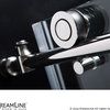 DreamLine Enigma-X 55-59"x62" Clear Sliding Tub Door in Polished Stainless Steel