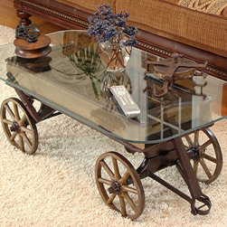 Repurposed Vintage Toy Coaster Wagon (The Buffalo Sled Co.) - Coffee Tables