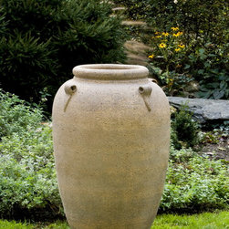 4 Handle Jar Sandblstd - Outdoor Decor