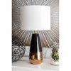 Sarah Ceramic Linen Shade Table Lamp, 25"