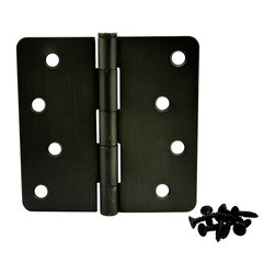 Cosmas - Cosmas Matte Black Door Hinge 4" With 1/4" Radius Corners - Hinges
