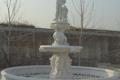 Natural Stone and Bronze Fountains