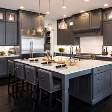 Dark gray cabinets