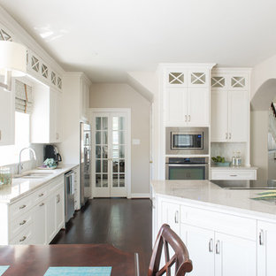 White Cabinets And Stainless Appliances Ideas Photos Houzz
