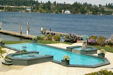 Photo of a traditional pool in Seattle.