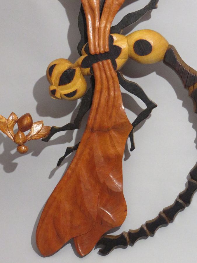 DETAIL: Full Left Rudder (Wall-mounted Sculpture 40"x22")