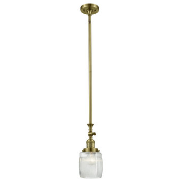 Innovations 1-LT Colton 5.5" Mini Pendant - Antique Brass