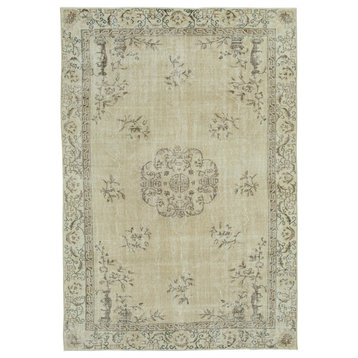 Rug N Carpet - Hand-knotted Turkish 6' 10" x 9' 9" Faded Area Rug