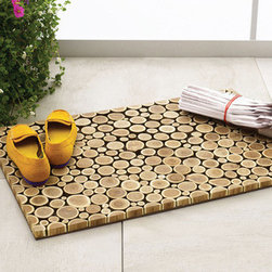Split Wood Doormat - Home Decor