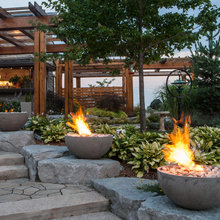 outdoor fireplace