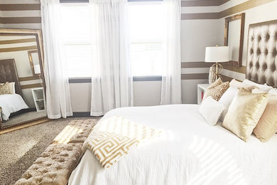 Bedroom - contemporary bedroom idea in Atlanta