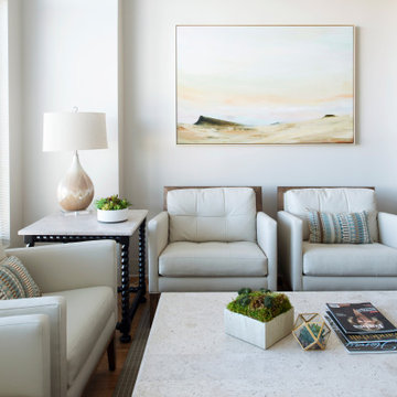 A warm, neutral and welcoming lobby