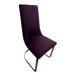 K&D - Cassat Dining Chairs, Set of 4, Purple-Gold - Dining Chairs