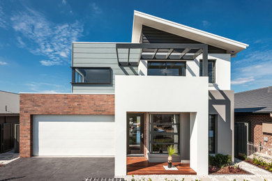Photo of a contemporary two-storey exterior in Sydney.