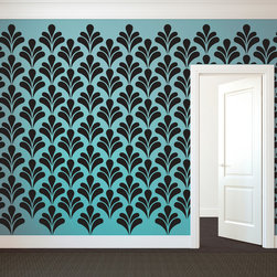 Art Deco Flower Petal Pattern - Wall Decal - Wall Decals