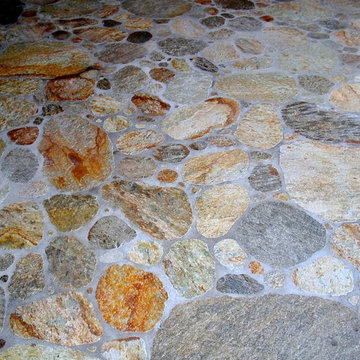 Custom cut stone patio