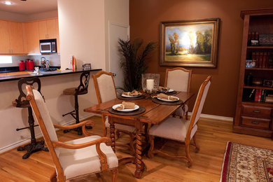 Elegant dining room photo in Dallas