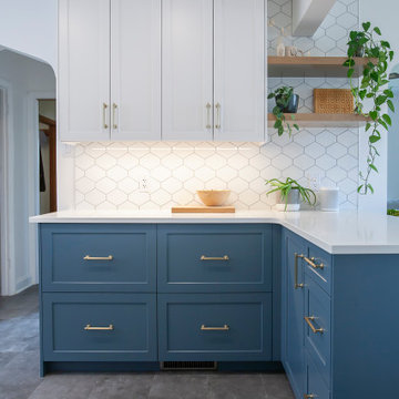 Fresh Blue Kitchen Design