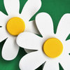 White Daisy Quilt Clips set of 2