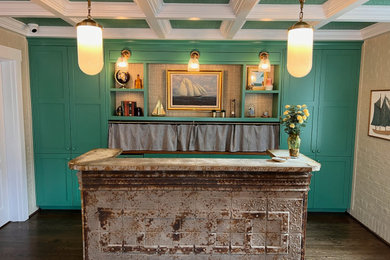 Example of a home bar design in Other