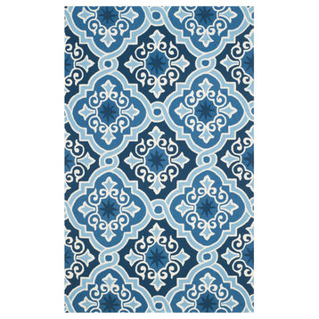 Safavieh Four Seasons Collection FRS231 Rug, Navy/Blue, 8'x10'