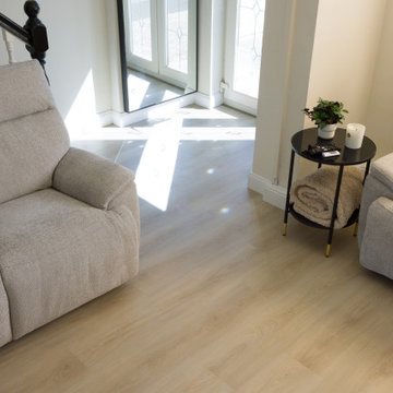 Modern Living Room Renovation: Ashton Oak SPC Installation