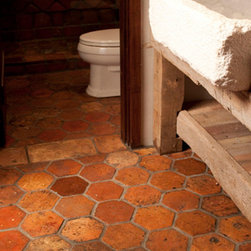 Bathroom stone floor tiles (Mediterranean Style) - Tile
