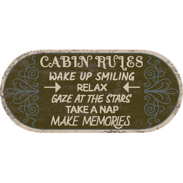 Cozy Cabin Cabin Rules 20"x44" Accent Rug
