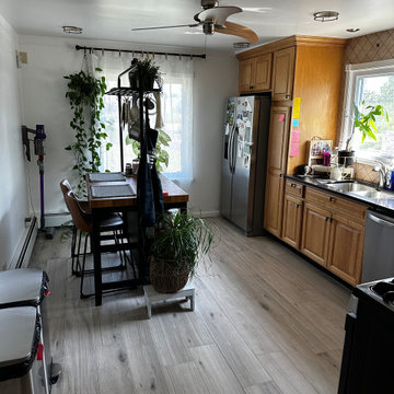 Current Canton water damaged main floor and Bathroom renovation