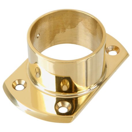 Polished Brass Cut Wall Flange 2" OD