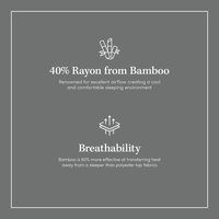 Bamboo Pillow Top Mattress Pad, Queen