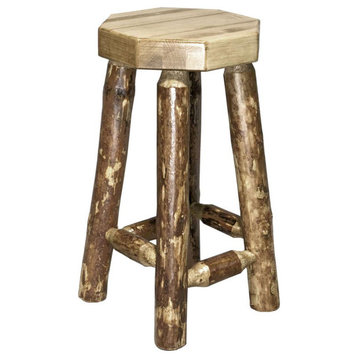 Glacier Country Collection Counter Height Backless Barstool
