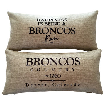 "Denver Broncos" Football Fan Reversible Pillow