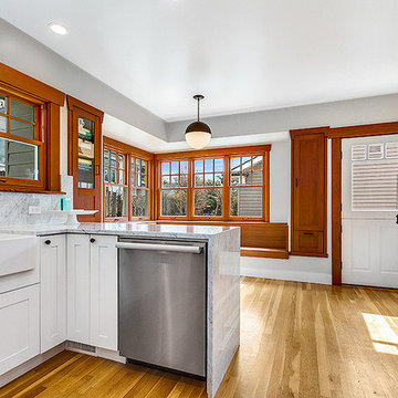 Maple Leaf full kitchen and fireplace renovation