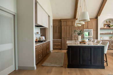 Example of a transitional kitchen design in Other