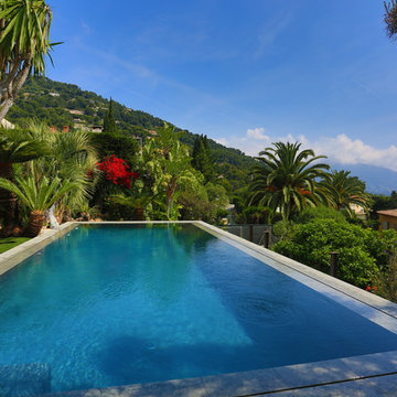 Piscines à bords miroir