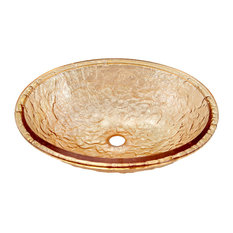 Bathroom Undermount Sink, Champagne Gold