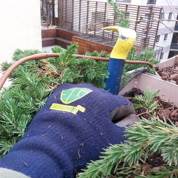NYC Penthouse Terrace Garden Automatic Drip Irrigation watering System