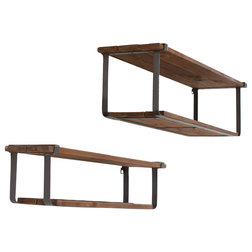 Industrial Display And Wall Shelves  by Kalalou, Inc.